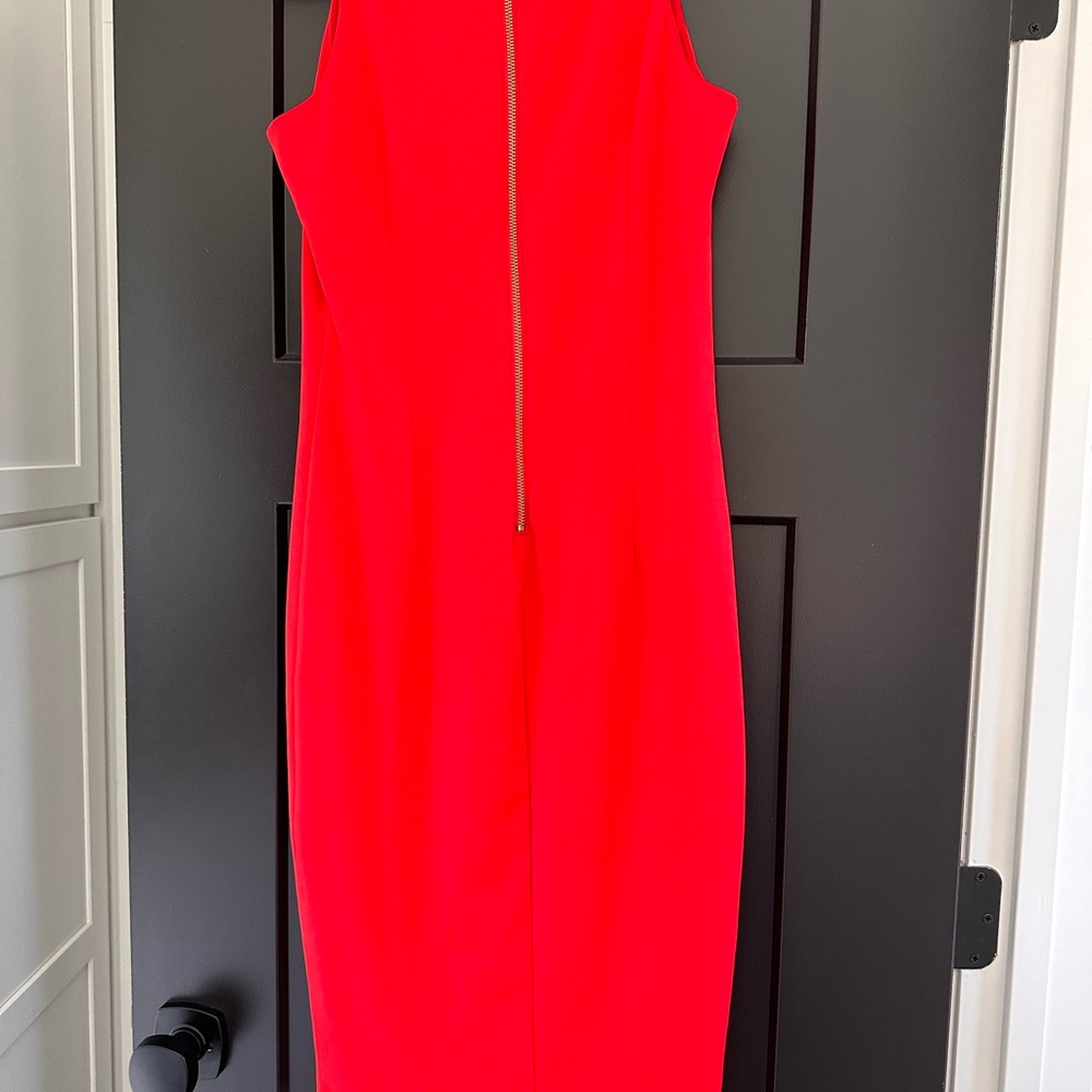 Gorgeous lipstick red dress!